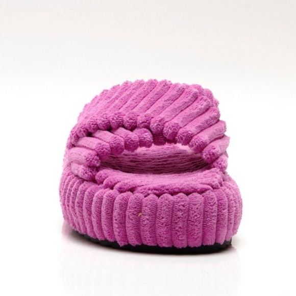 Free People Two Days In Ibiza Terry Slides Orchid 6 - Picture 11 of 16